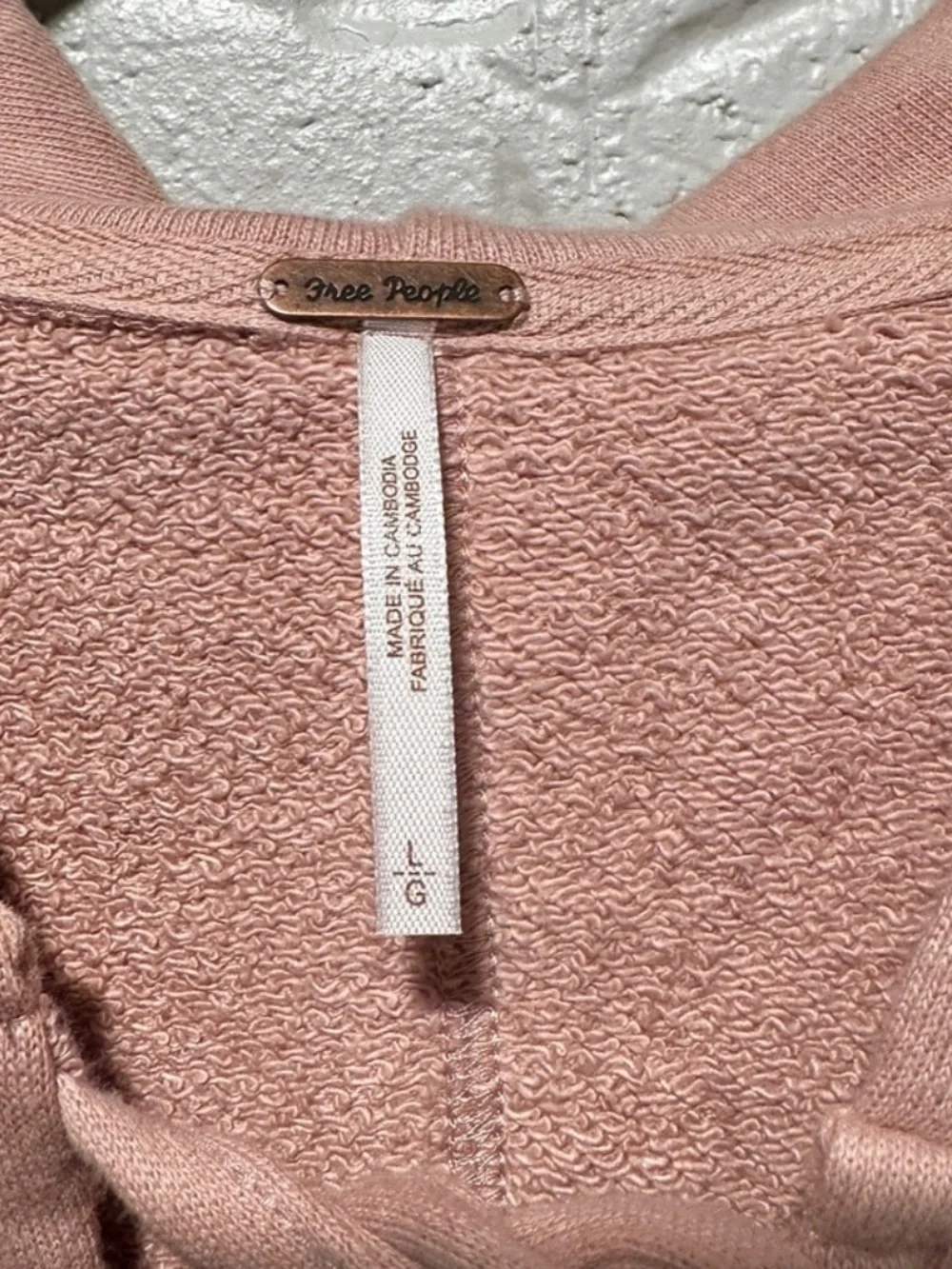 NWT New Free People Candy Lace Sweatshirt Size Large